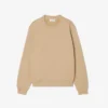 Dam-Sweatshirt i bomull med präglad logotyp Dam-Sweatshirt i bomull med präglad logotyp