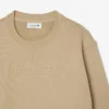 Dam-Sweatshirt i bomull med präglad logotyp Dam-Sweatshirt i bomull med präglad logotyp