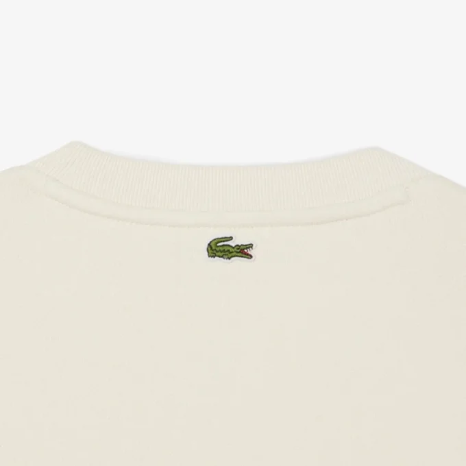 Dam-Sweatshirt i bomull med präglad logotyp Dam-Sweatshirt i bomull med präglad logotyp