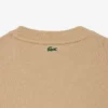 Dam-Sweatshirt i bomull med präglad logotyp Dam-Sweatshirt i bomull med präglad logotyp