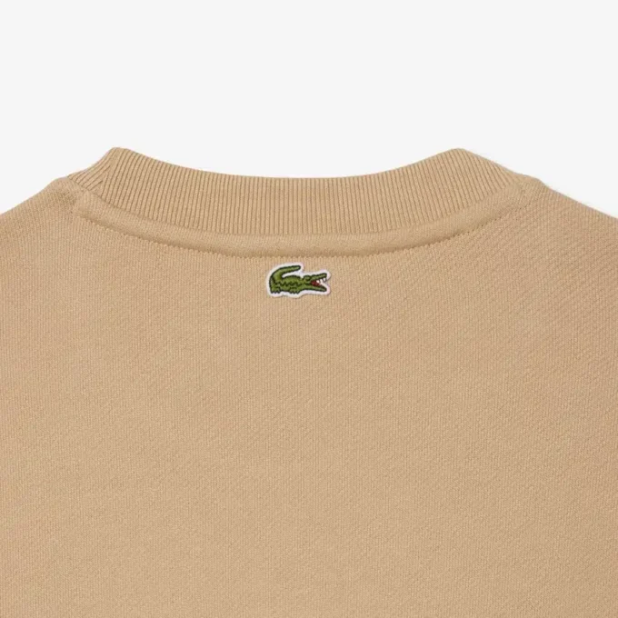 Dam-Sweatshirt i bomull med präglad logotyp Dam-Sweatshirt i bomull med präglad logotyp