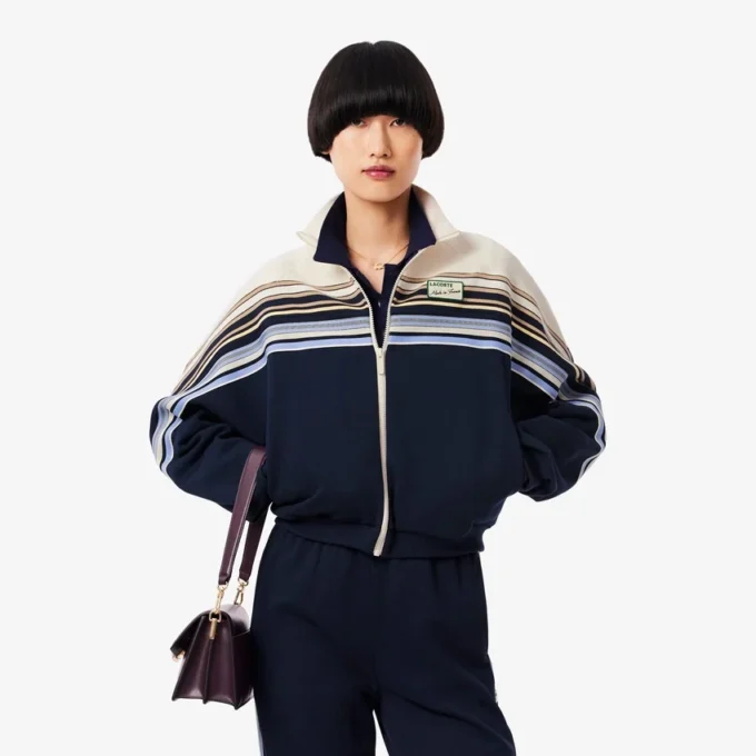 Dam-Sweatshirt med dragkedja, tillverkad i Frankrike