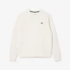 Dam-Sweatshirt med rund hals och piqué-mönster Dam-Sweatshirt med rund hals och piqué-mönster
