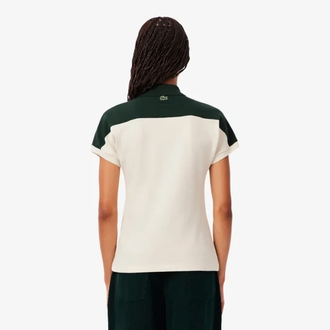 Dam, tillverkad i Frankrike, slim fit, randig pikétröja Dam, tillverkad i Frankrike, slim fit, randig pikétröja