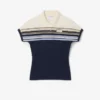 Dam, tillverkad i Frankrike, slim fit, randig pikétröja