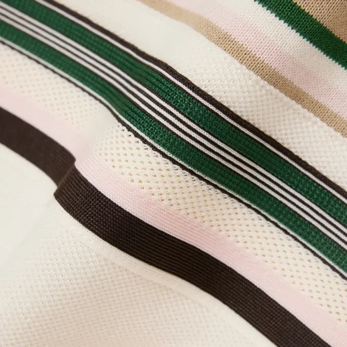 Dam, tillverkad i Frankrike, slim fit, randig pikétröja Dam, tillverkad i Frankrike, slim fit, randig pikétröja