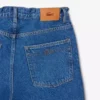 Dambyxor i denim med vid ben Dambyxor i denim med vid ben