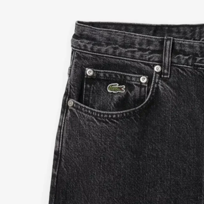 Dambyxor i denim med vida ben Dambyxor i denim med vida ben