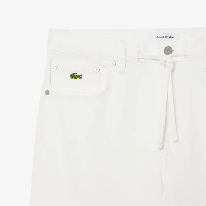 Dambyxor i denim med vida ben Dambyxor i denim med vida ben