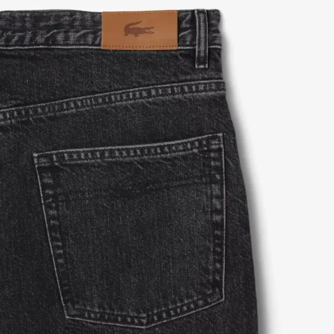 Dambyxor i denim med vida ben Dambyxor i denim med vida ben
