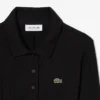 Damklänning i slim fit med ribbad bomull och polokrage Damklänning i slim fit med ribbad bomull och polokrage