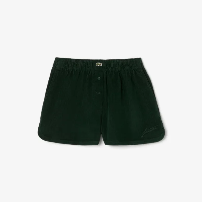 Damshorts i corduroy med avslappnad passform Damshorts i corduroy med avslappnad passform