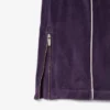 Damtröja i velour med kontrastdetaljer Damtröja i velour med kontrastdetaljer