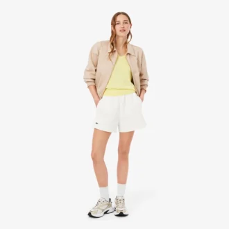 Dubbelvävda piqueshorts för dam