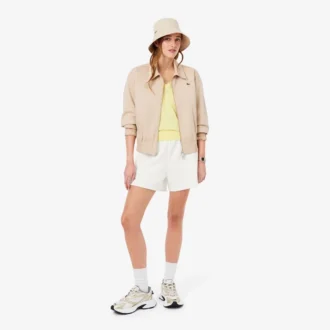 Dubbelvävda piqueshorts för dam