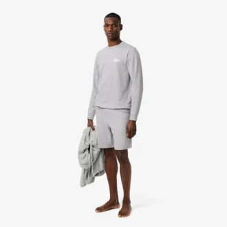 Fleece-hoodie för herr