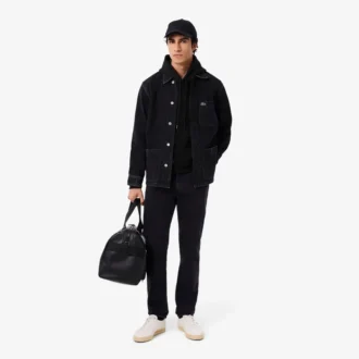 Fleece-hoodie för män med flera tryck
