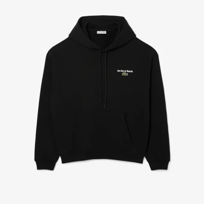 Fleece-hoodie för män med flera tryck Fleece-hoodie för män med flera tryck