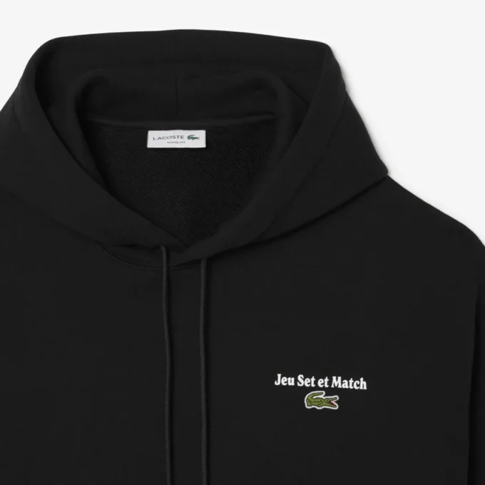 Fleece-hoodie för män med flera tryck Fleece-hoodie för män med flera tryck