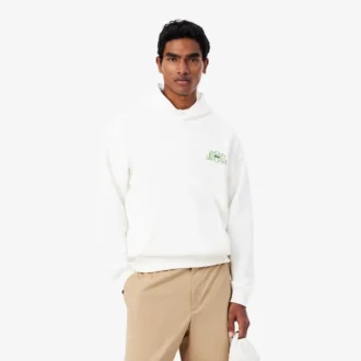 Fleece-hoodie med flera tryck