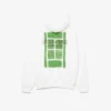 Fleece-hoodie med flera tryck Fleece-hoodie med flera tryck