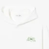 Fleece-hoodie med flera tryck Fleece-hoodie med flera tryck