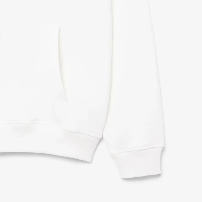 Fleece-hoodie med flera tryck Fleece-hoodie med flera tryck