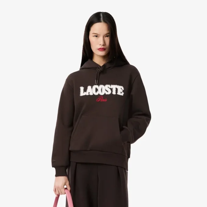 Fleece-hoodie med logo för dam Fleece-hoodie med logo för dam