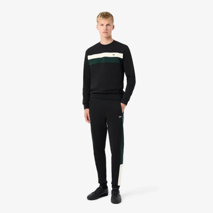 Fleece-joggingbyxor med avsmalnande ben för män Fleece-joggingbyxor med avsmalnande ben för män