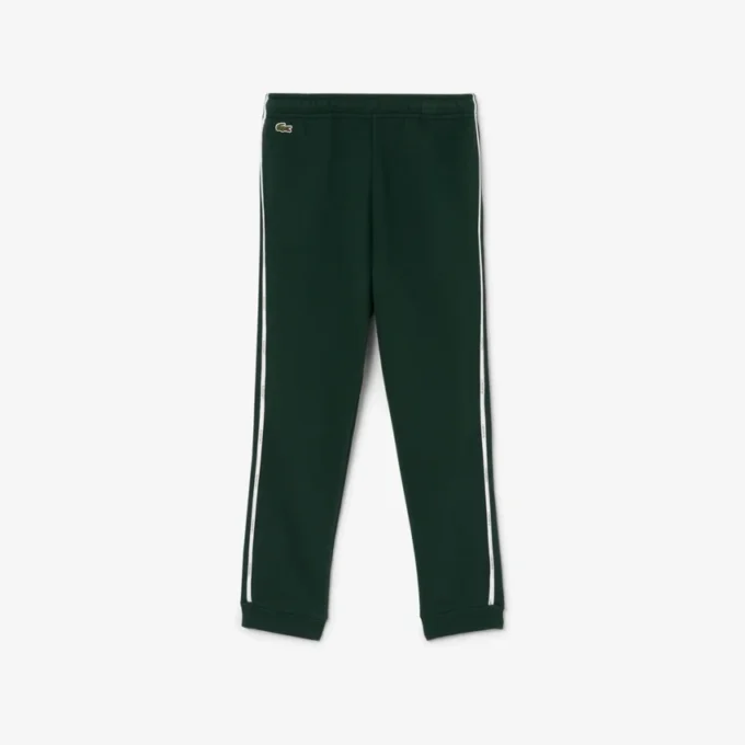 Fleece-joggingbyxor med randiga detaljer för pojkar Fleece-joggingbyxor med randiga detaljer för pojkar