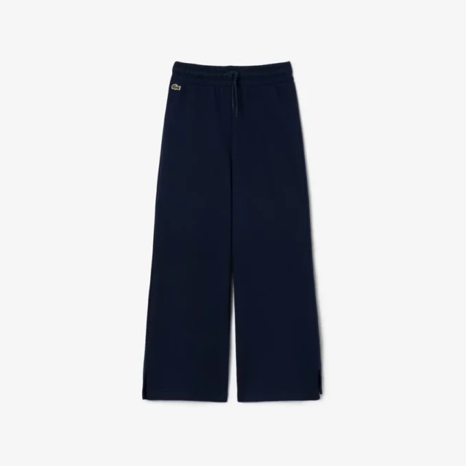 Fleece-joggingbyxor med utsvängda ben för flickor Fleece-joggingbyxor med utsvängda ben för flickor