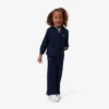 Fleece-joggingbyxor med utsvängda ben för tjejer