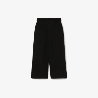 Fleece-joggingbyxor med utsvängda ben för tjejer