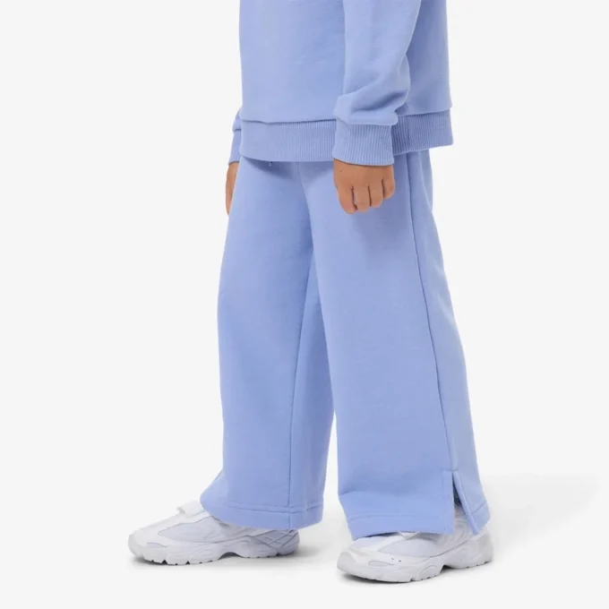 Fleece-joggingbyxor med utsvängda ben för tjejer Fleece-joggingbyxor med utsvängda ben för tjejer