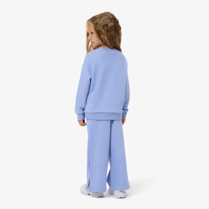 Fleece-joggingbyxor med utsvängda ben för tjejer Fleece-joggingbyxor med utsvängda ben för tjejer