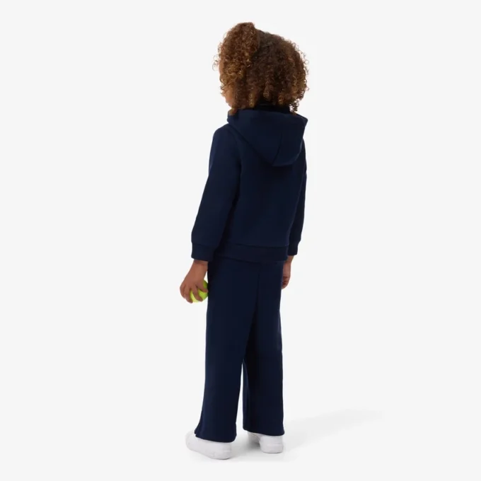Fleece-joggingbyxor med utsvängda ben för tjejer