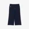 Fleece-joggingbyxor med utsvängda ben för tjejer