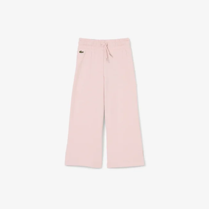 Fleece-joggingbyxor med utsvängda ben för tjejer Fleece-joggingbyxor med utsvängda ben för tjejer