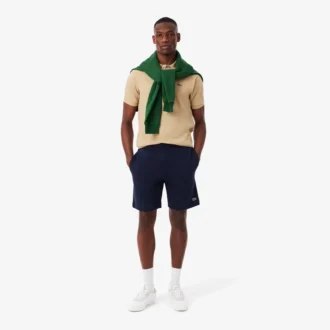 Fleece-shorts för män med normal passform