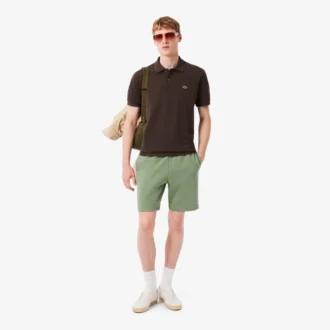 Fleece-shorts för män med normal passform