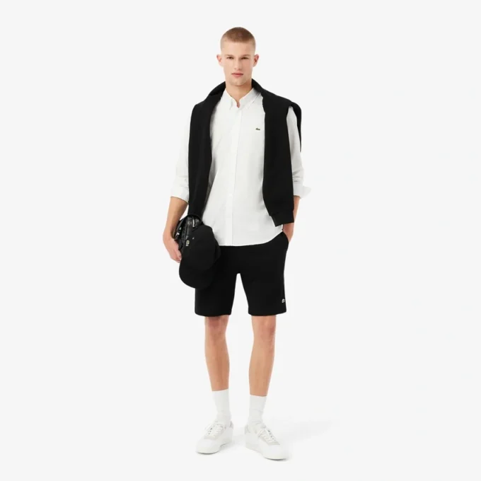 Fleece-shorts för män med normal passform Fleece-shorts för män med normal passform