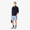 Fleece-shorts i regular fit med färgblock Fleece-shorts i regular fit med färgblock