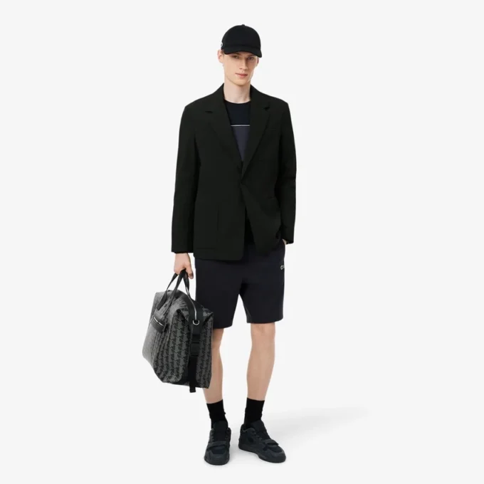 Fleece-shorts i regular fit med färgblock Fleece-shorts i regular fit med färgblock