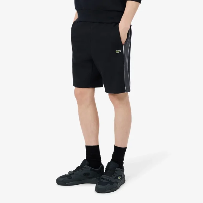 Fleece-shorts i regular fit med färgblock Fleece-shorts i regular fit med färgblock