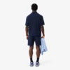 Fleece-shorts med logotyp och ränder i normal passform Fleece-shorts med logotyp och ränder i normal passform