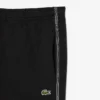 Fleece-shorts med logotyp och ränder i normal passform Fleece-shorts med logotyp och ränder i normal passform
