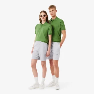 Fleece-shorts med normal passform
