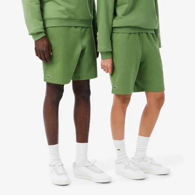 Fleece-shorts med normal passform