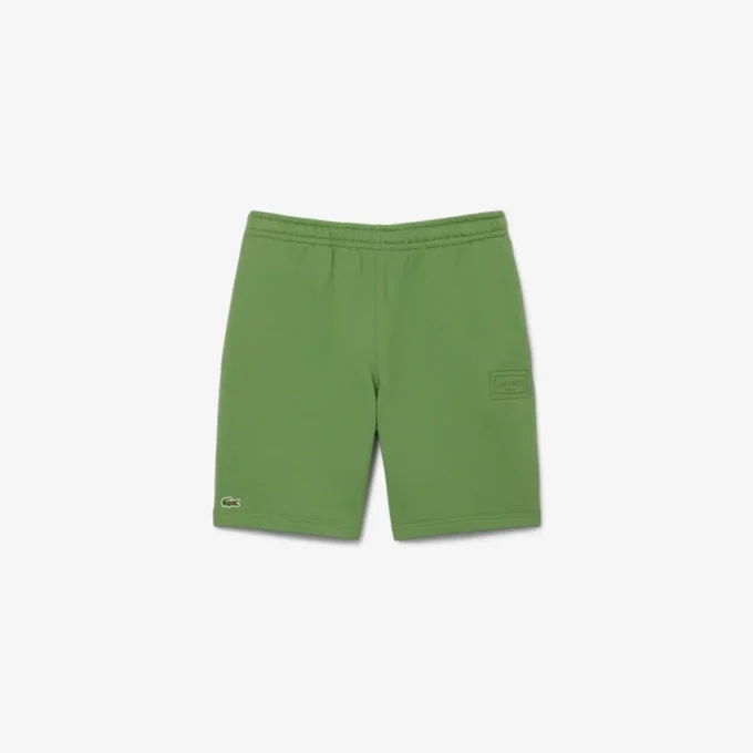 Fleece-shorts med normal passform