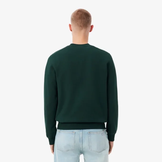Fleece-Sweatshirt för män med krokodilmotiv Fleece-Sweatshirt för män med krokodilmotiv